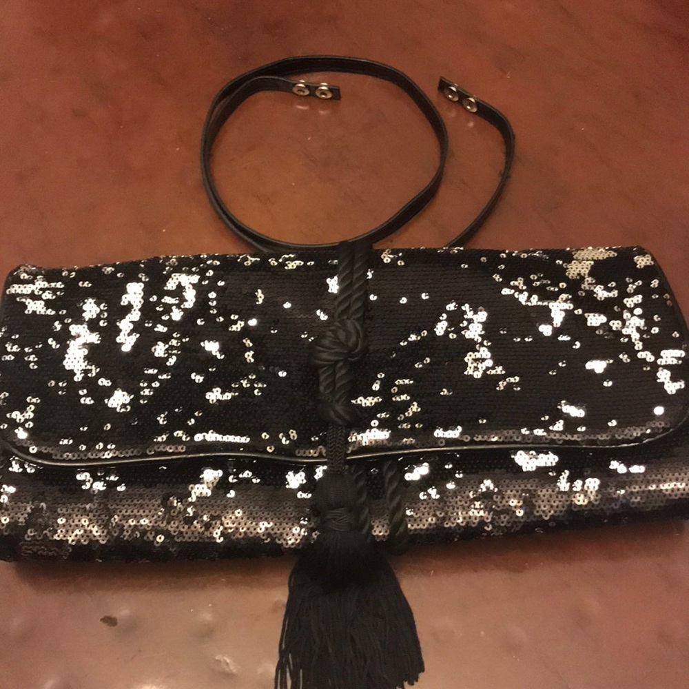 White House Black Market Sequin Clutch/Crossbody